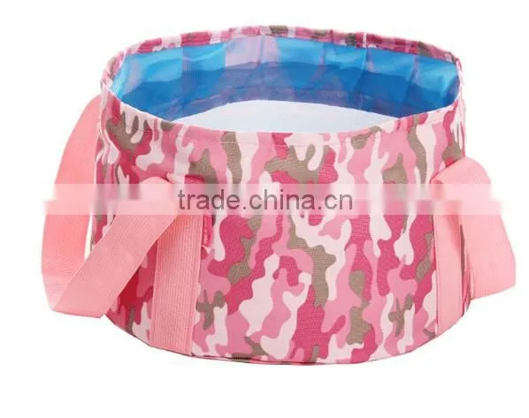 New Portable Water Bucket Outdoor Foldable Camping Travel Car Washbasin Footbath