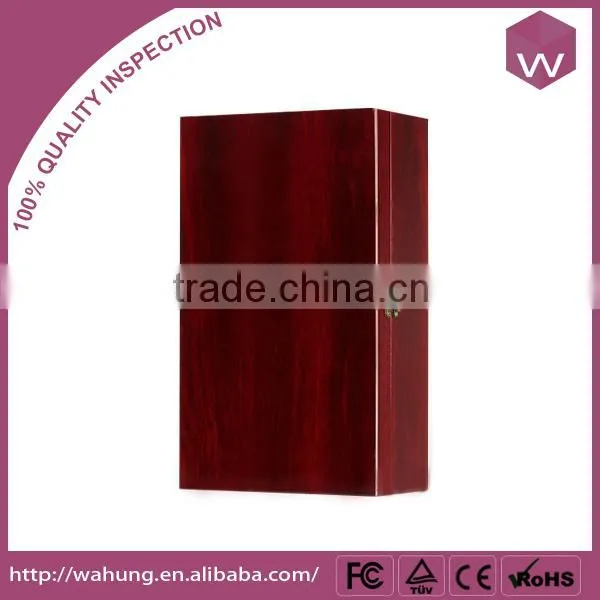 New design wooden wine box red for wine bottles