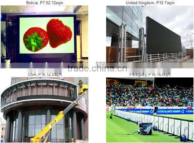 Hot selling full color outdoor p10 led display with great price