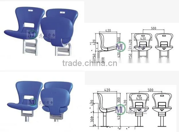 Taurus outdoor folding HDPE chair concert hall chair