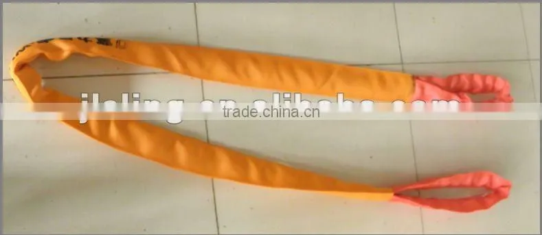 100% polyester fabric round slings heavy duty load belt