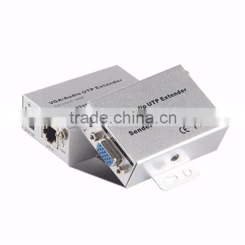 100M VGA UTP Extender with Video Audio Extension Over CAT5 5e 6 cable