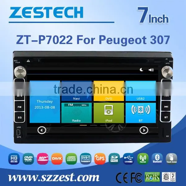 3G Phone GPS DVD Autoradio with GPS for Peugeot 307 with Win CE 6.0 system 800MHz MCU
