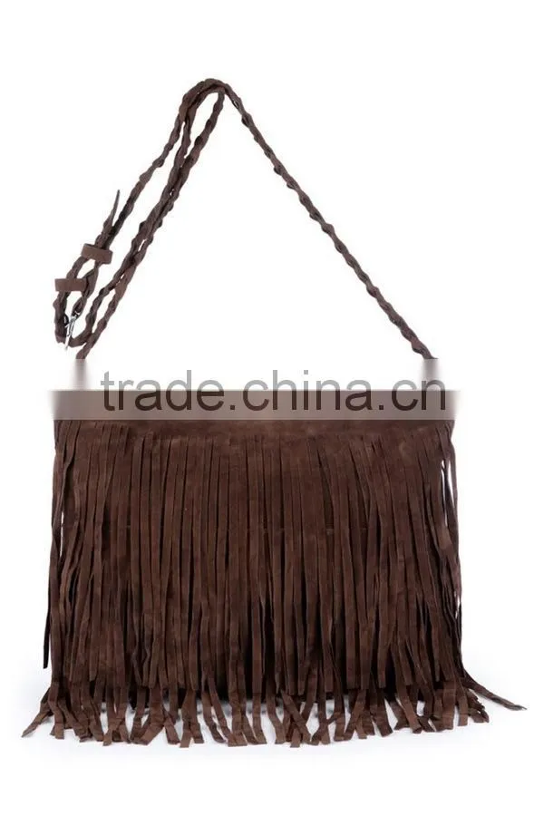 Tassel Fringe Handmade Leather Purse