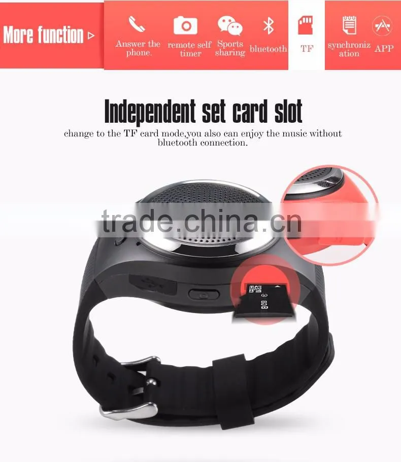 Fanmusic RS09 Creative Sport Bluetooth Wireless Speaker Multi-Function Bracelet