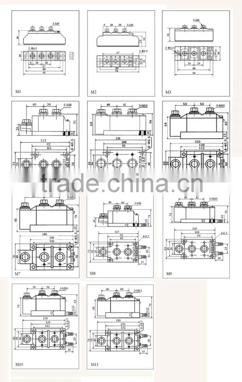MTC thyristor module with high reliability