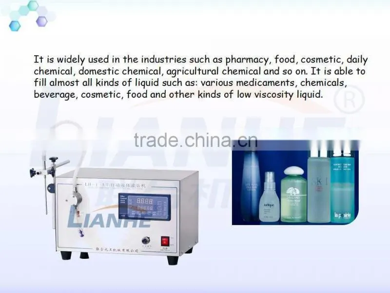 Small Digital Control Pump Liquid Filling Machine Oil Bottling Machine
