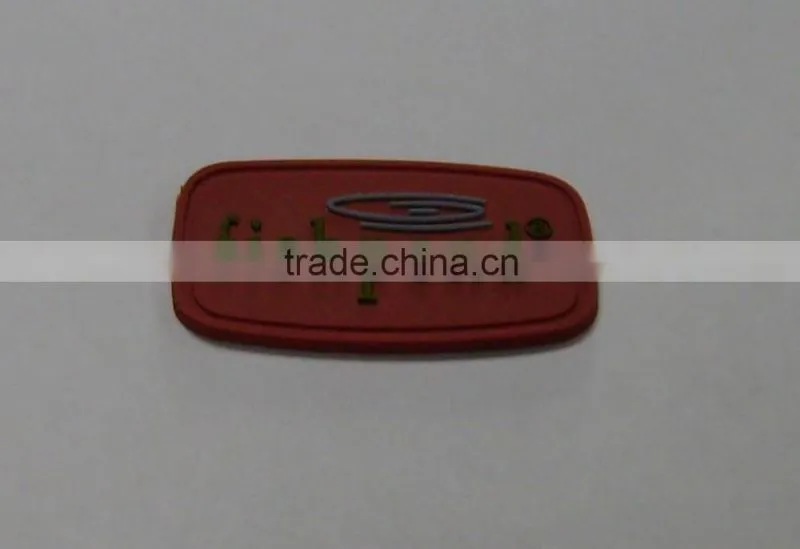 custom pvc rubber jeans patch