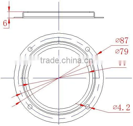 66mm 45 degree Optical instrument led glass lens for LED High Bay Light KC66-1