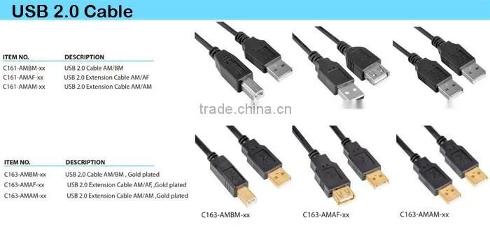 LC Transparent micro usb cable, Best Price usb data cable, High Speed And Quality USB 2.0 Cable AM/AM