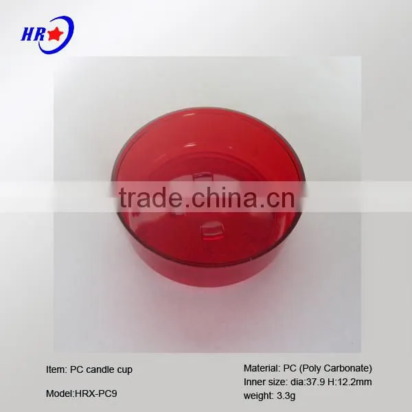 HRX-PC 9 RED CHRISTMAS PLASTIC TEALIGHT CANDLE CUPS