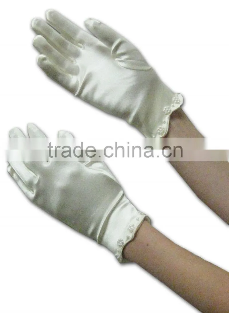 Wholesale Cheap Custom Fingerless Bridal Satin Gloves