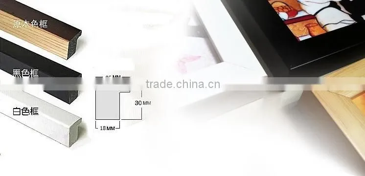 2016 hot modern art frameless wall artwork painting