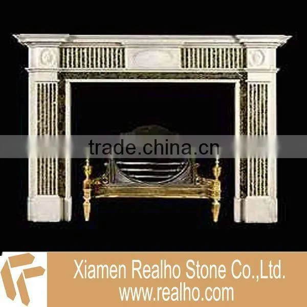Beautiful ethanol marble fireplaces decoration