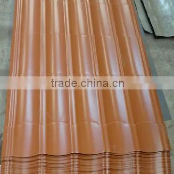 green aluminum zinc coated tile in construction