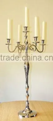 5 arms crystal candelabras,80cm H crystal wedding candelabras centerpieces