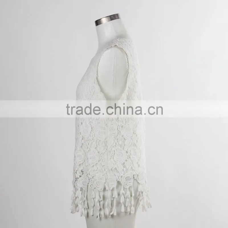 F5S12100 Fashion Design Women Lace Tank Top