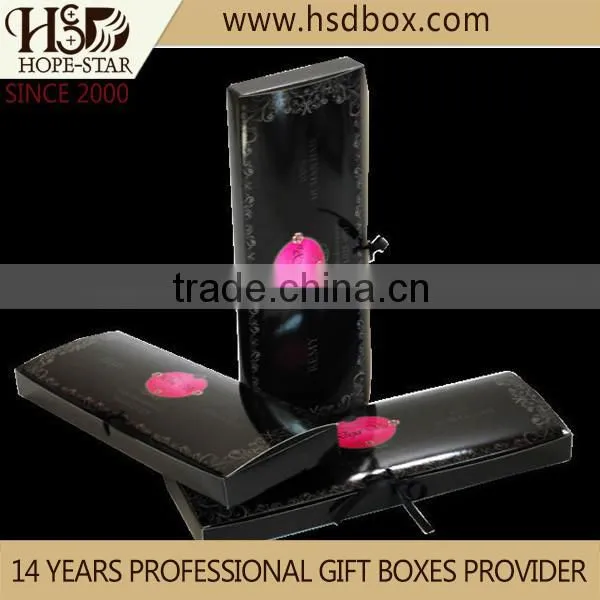 Eco-friendly custom brown paperboard hair extension packaging box with PVC window