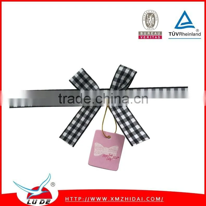 Holiday packing use Plaid ribbon bows/tartan ribbon bows/gingham ribbon bows