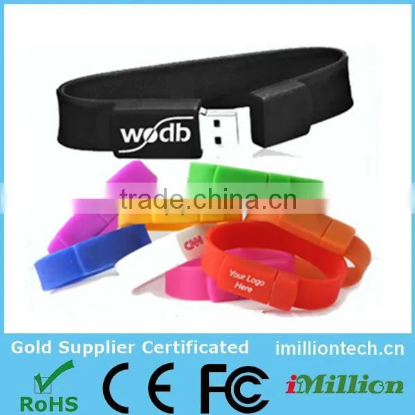 shenzhen alibaba express snap silicone usb bracelet / wristband usb pendrive / colorful wristband usb1gb 2gb 4gb 8gb 16gb