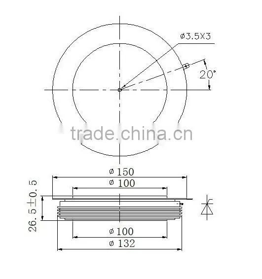 phase control thyristor KP3000(4300-5500V)