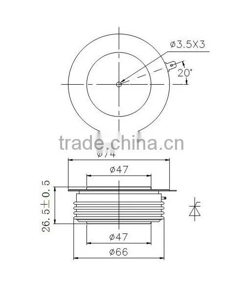 Infineon phase control thyristor T1500N14TOFVT