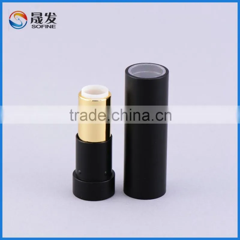 Super quality make up Matte black waterproof lipstick tube