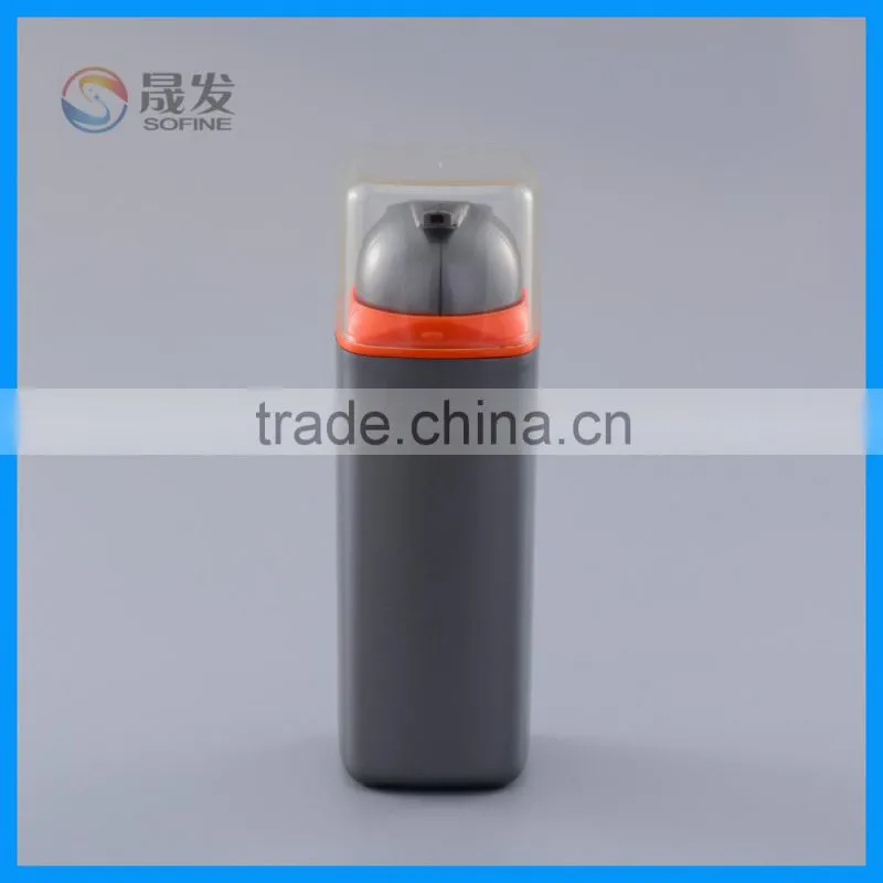Square plastic lotion pump bottle