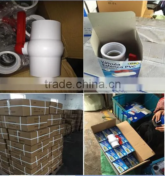 Different Families of PVC Valves Socked and Threaded Connection