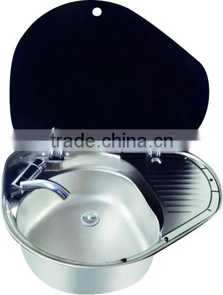 RV stainless steel one burner gas stove with kitchen sink GR-600