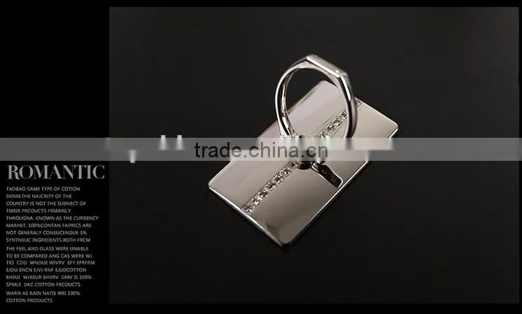 Metal ring holder for mobile phone, luxury bling diamonds metal ring holder phone holder for iPhone