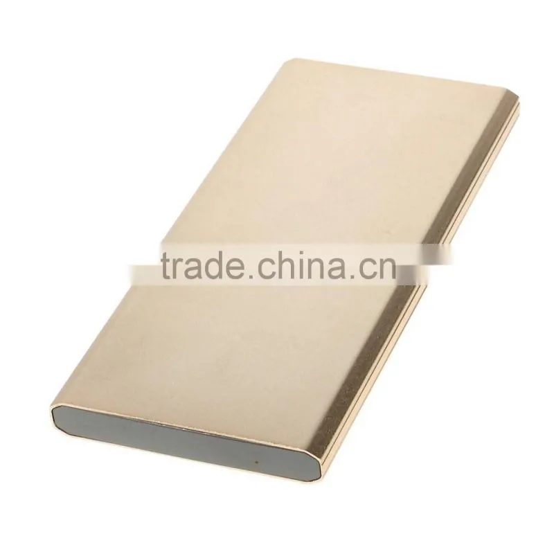 10000mAh Metal Power Bank Charger Dual USB Shake Control for iPhone/for Samsung/for Sony/for HTC/for Xiaomi