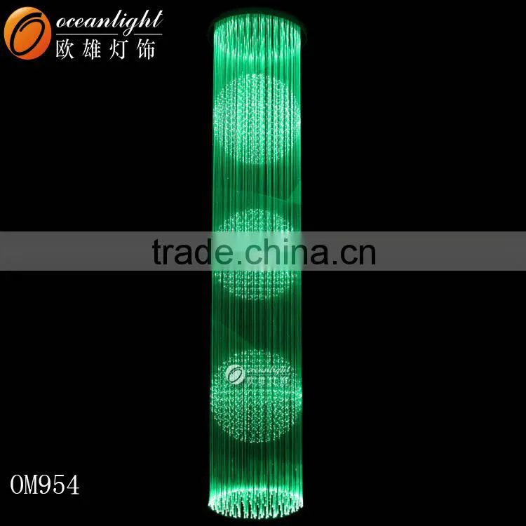 Fiber optic ceiling crystal light ,crystal fiber decoration lights,crystal stairs fiber light om056
