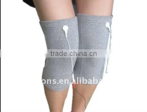 Conductive massage knee for electrotherapy
