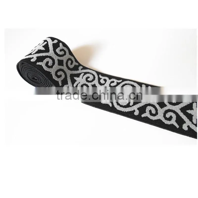 Factory Customize Elastic Underwear Jacquard Webbing 35mm, 50mm
