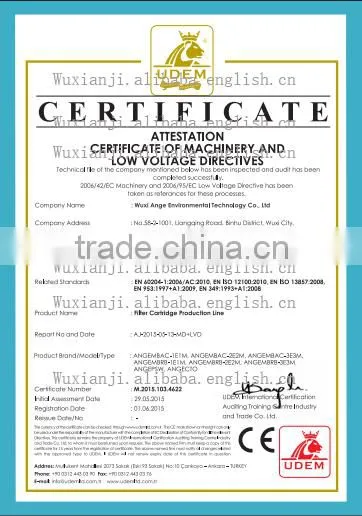 CE Approved PP String Wound Filter Cartrige Making Machine