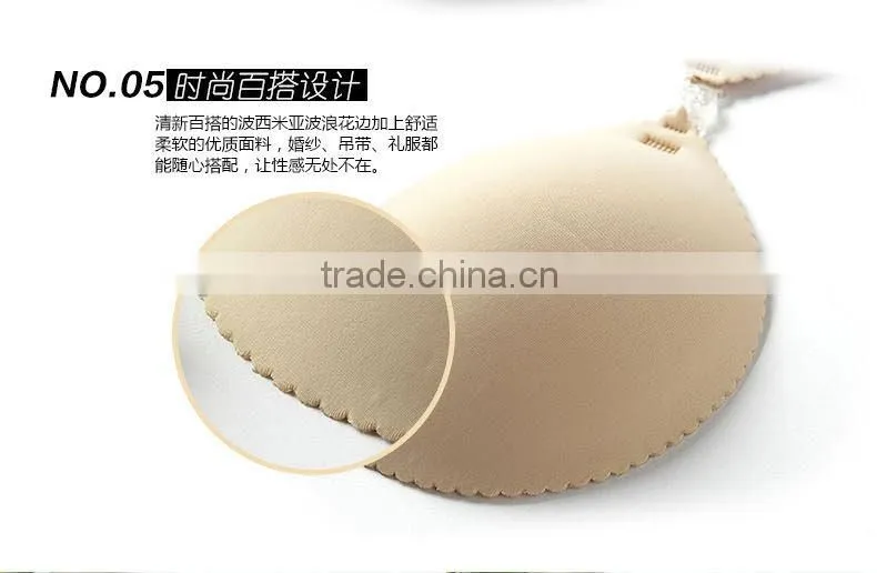 sexy and transparent big breast adhesive bra