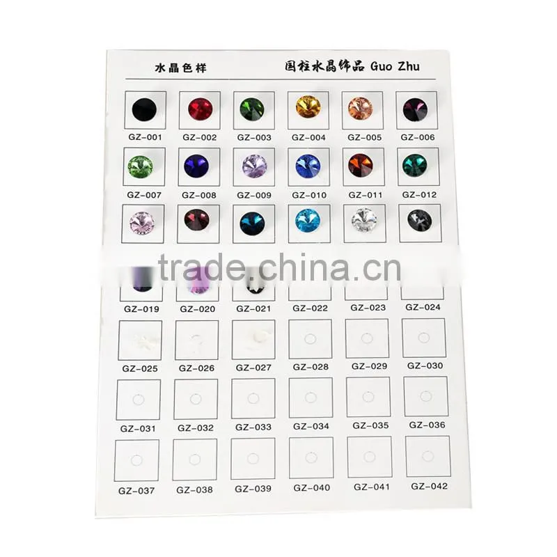 2015 New Fashion Flat Back Round Sew On Stone For Garment