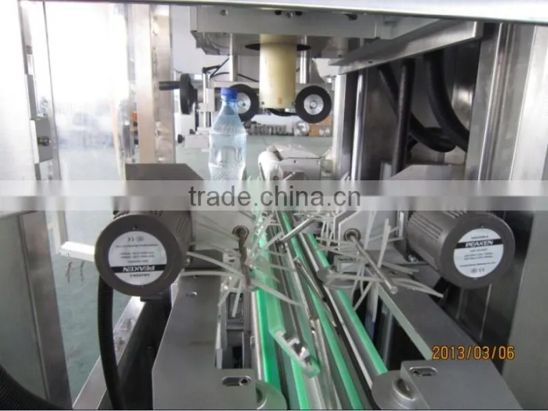 PVC Label shrinking machine for bottle body and cap