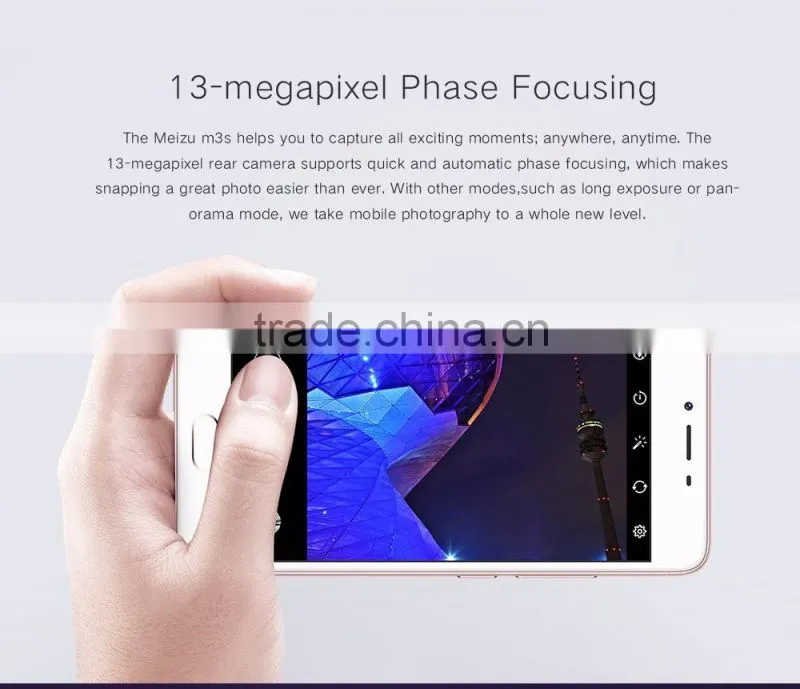 Original Meizu M3S Meilan M3S Mobile Phone 2.5D Glass MT6750 Octa Core 5.0" 2GB RAM 16GB ROM 13MP 3020mAh 4G LTE Fingerprint