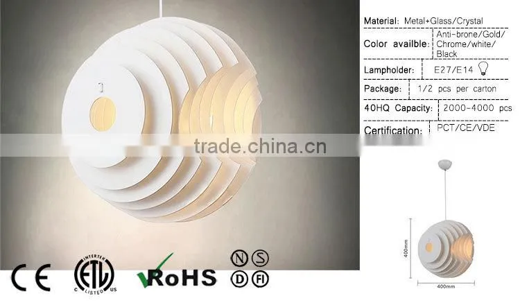 hot sale modern design unique style pendant lamp