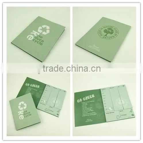 Envirenmental Protection Spiral Combined Notepad