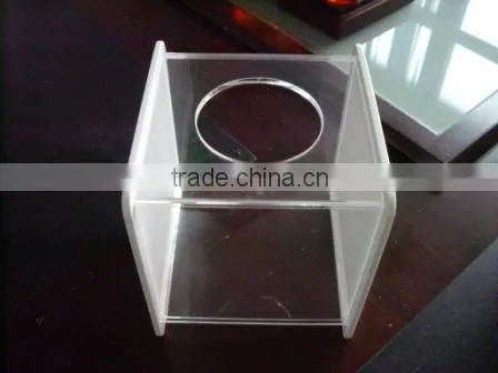 clear acrylic tissue holder display stand