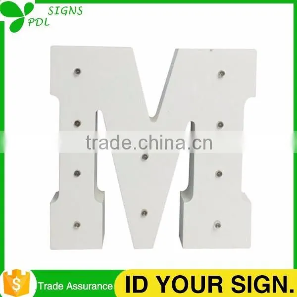 Decorative Wood Marquee Light Letters