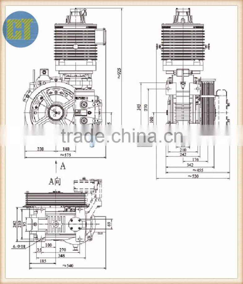 Elevator/Lift Gearless Traction Machine PMG140 for sale