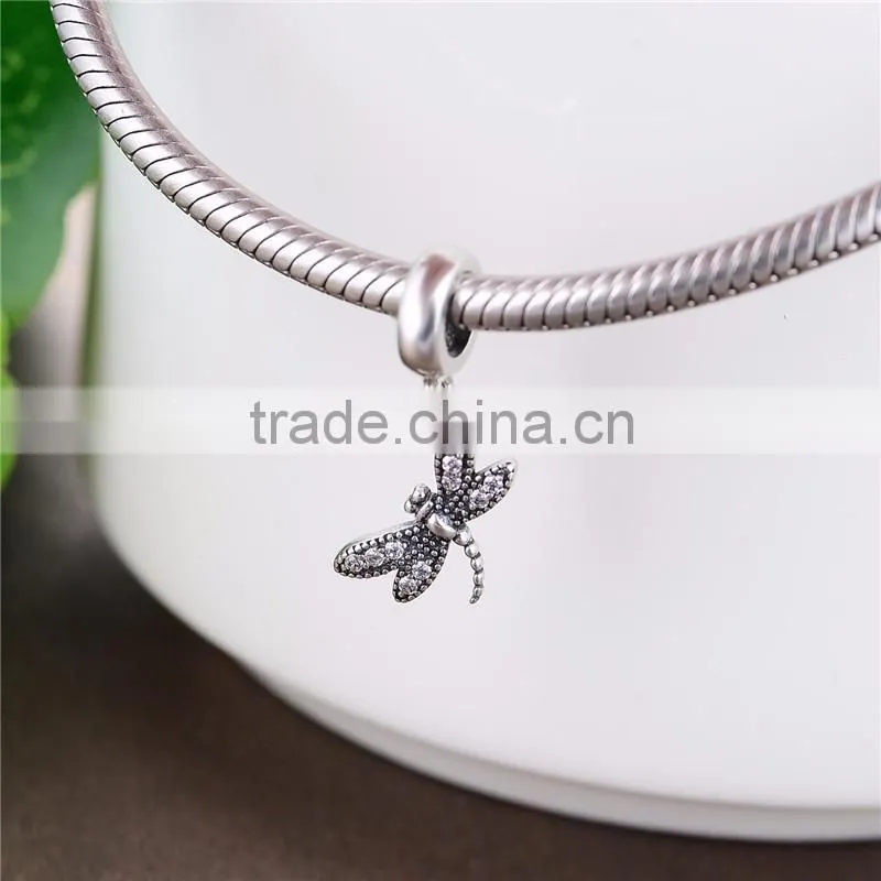 S169 Globalwin Brand 925 Jewelry Wholesale Dragonfly Pendant Sterling Silver