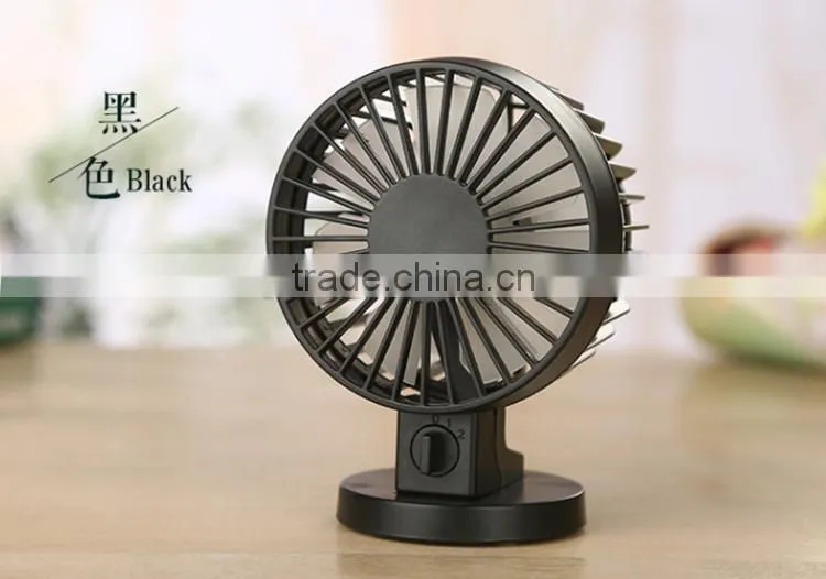 hot sale OEM USB fans with colorful style ajustable switch double leaves mini fans