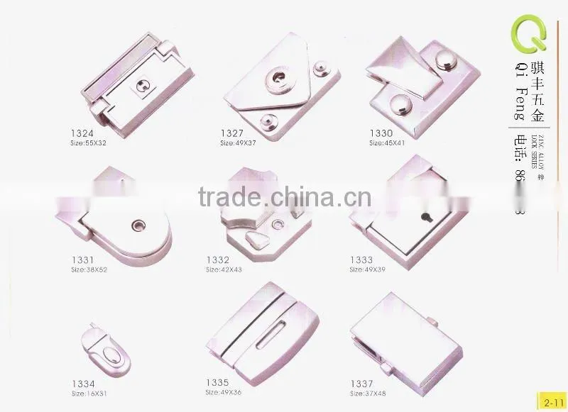 Qifeng new design metal lock,bag lock,bag accessories