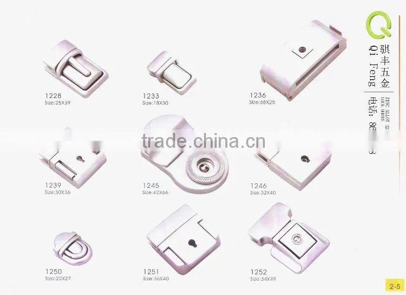 Qifeng new design metal lock,bag lock,bag accessories