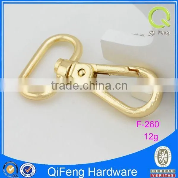 F-260 oval snap hook gold bag metal fittings swivel hook